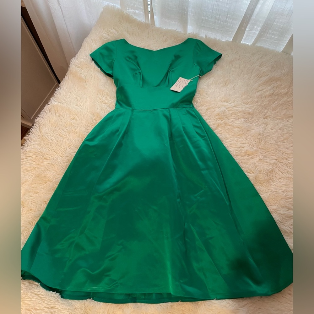 1959 NWT! Satin Cocktail Dress